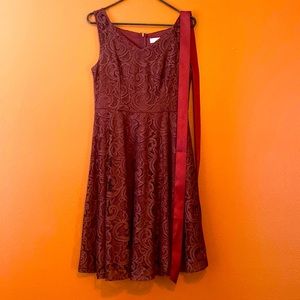 Dressystar, Burgundy Lace Bridesmaid's/Formal Party Dress